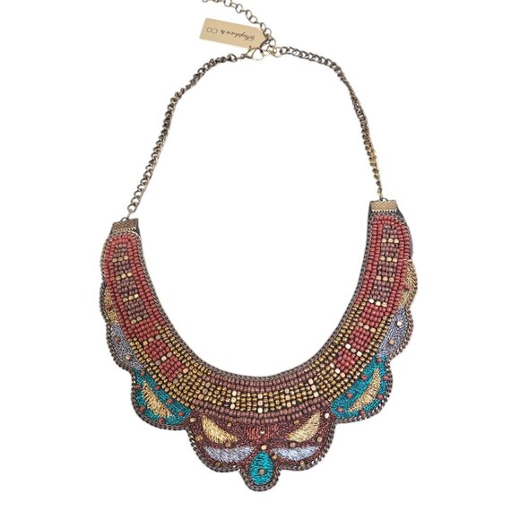 Stephan & Co Ethnic Women's Hand Crafted Bib Necklace NWT - Picture 1 of 3
